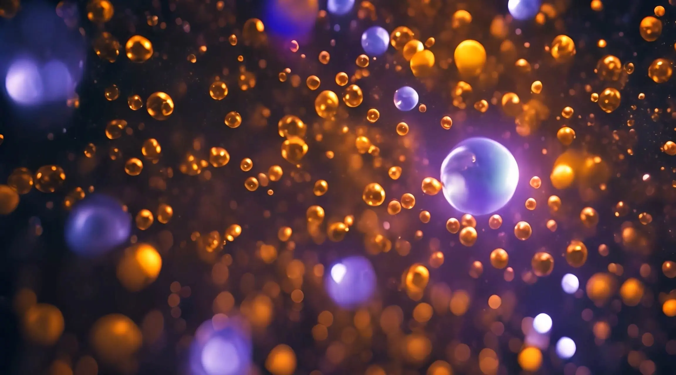 Dynamic Floating Glowing Bubble Effects